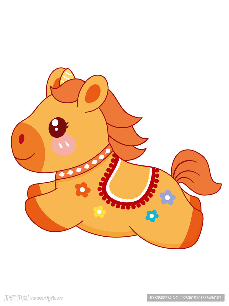 可爱卡通小马形象