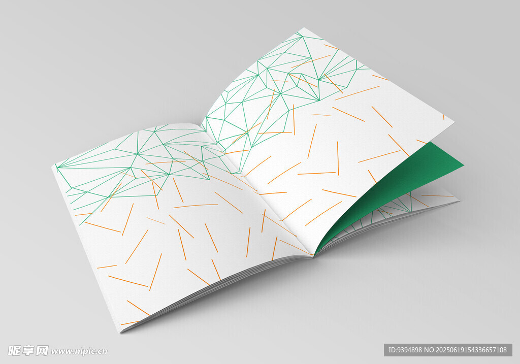 画册内页设计排版样机智能贴图