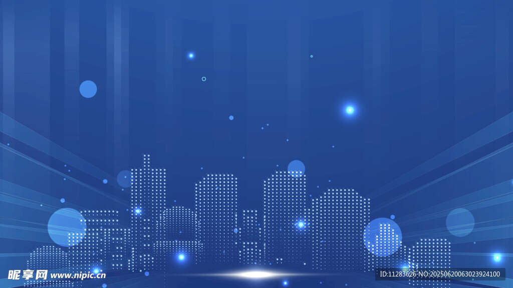 科技感城市背景图