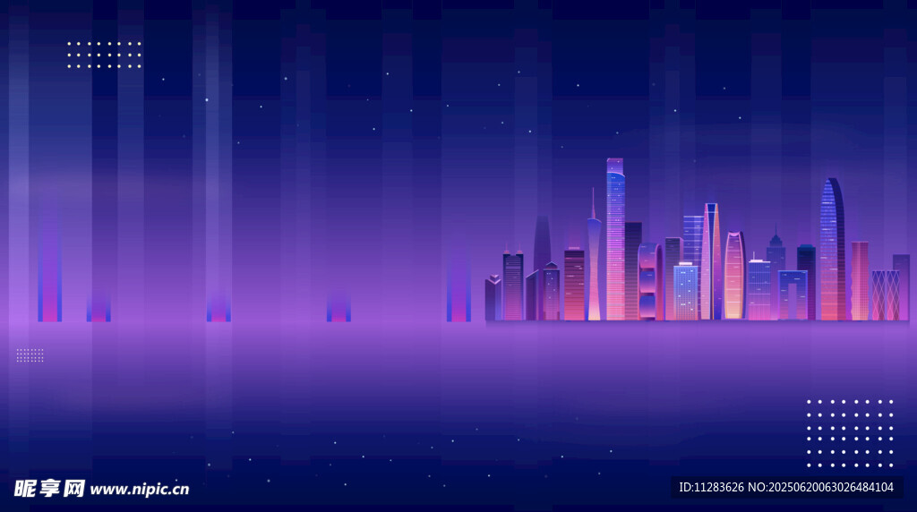 未来都市夜景