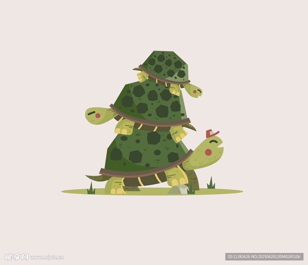 卡通乌龟插画