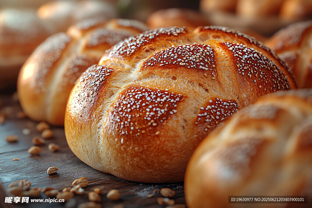 美味烘焙面包特写
