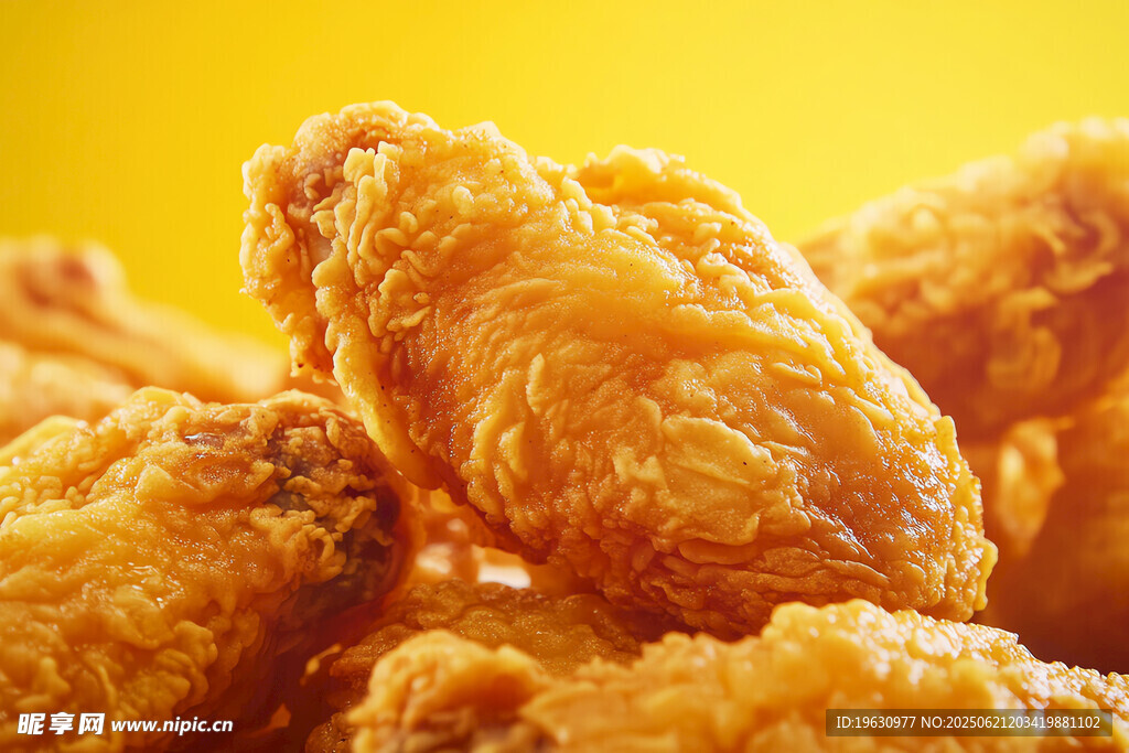 金黄酥脆美味炸鸡翅