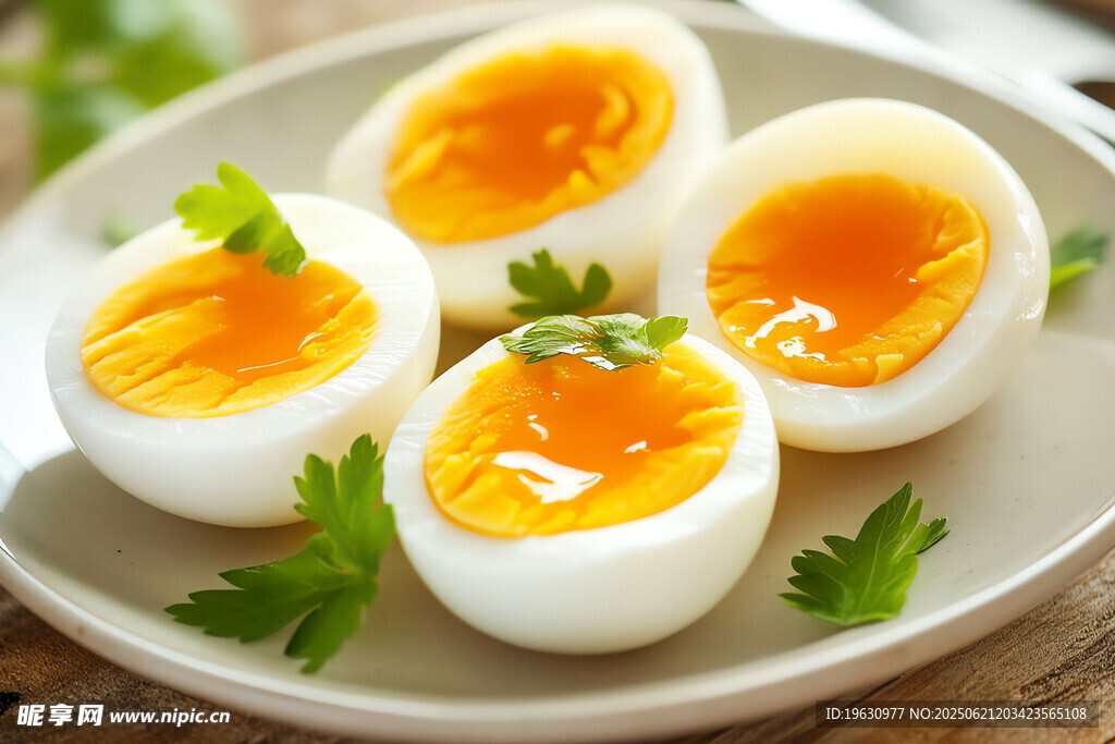 美味溏心蛋摆盘