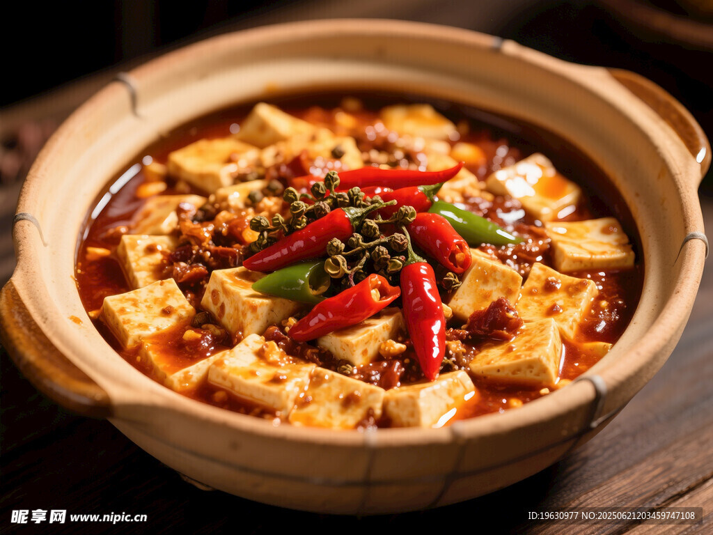 美味麻婆豆腐砂锅料理