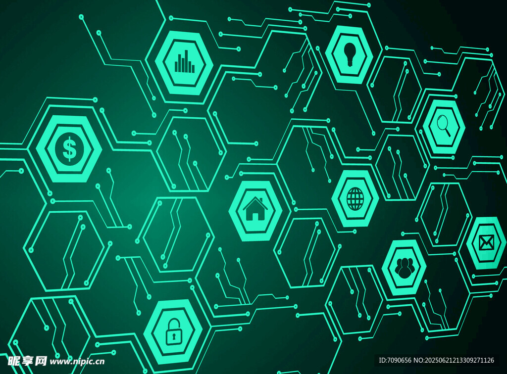 科技感六边形