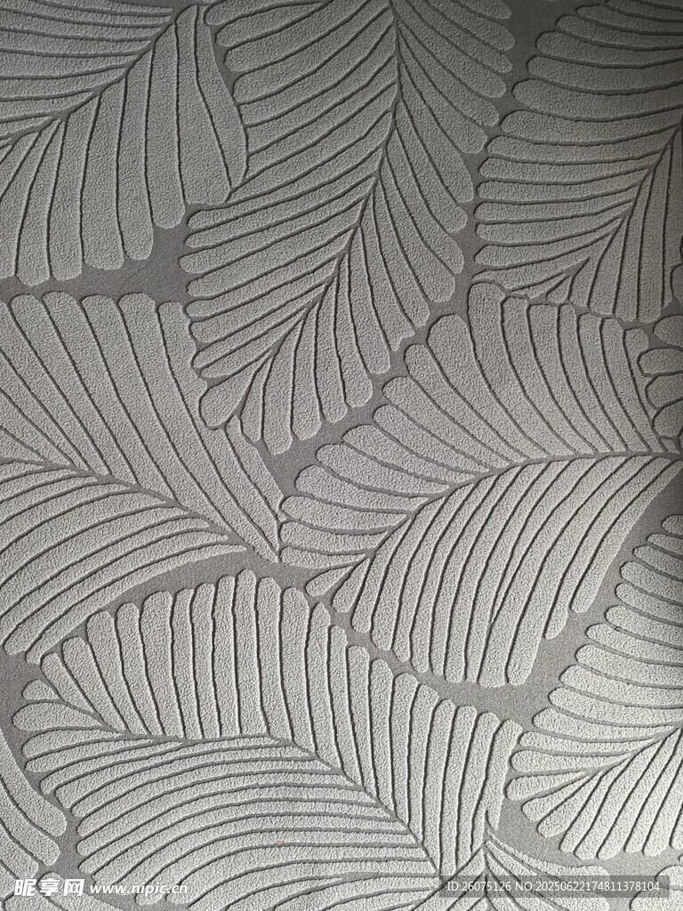 简约叶脉纹理墙纸图案