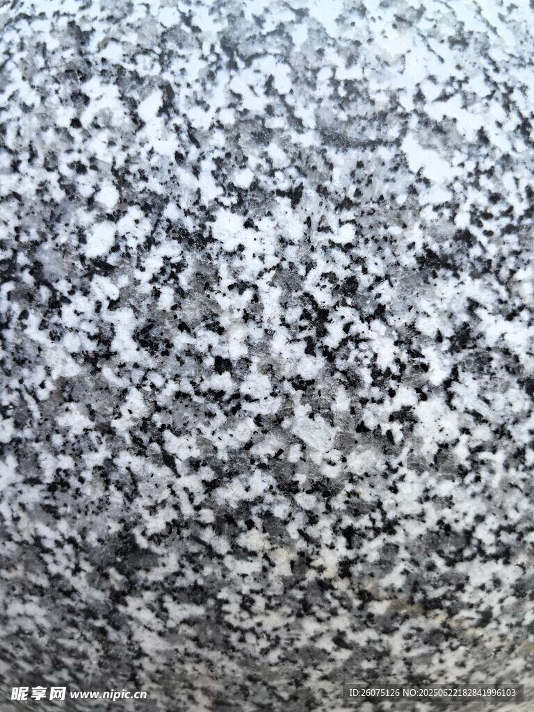 黑白斑驳纹理石材表面