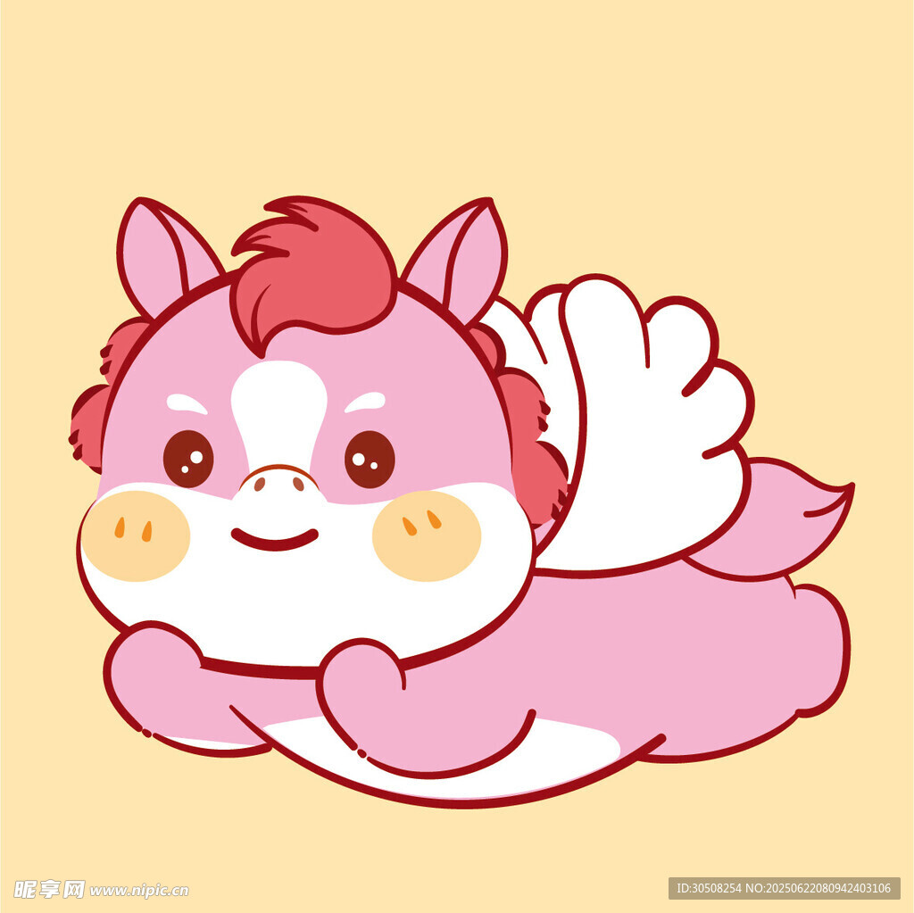 可爱飞天小马萌兽