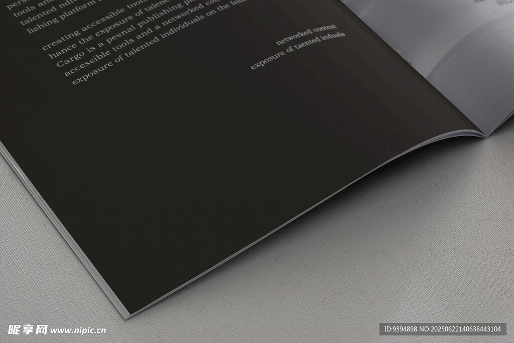 品牌画册内页设计提案样机素材