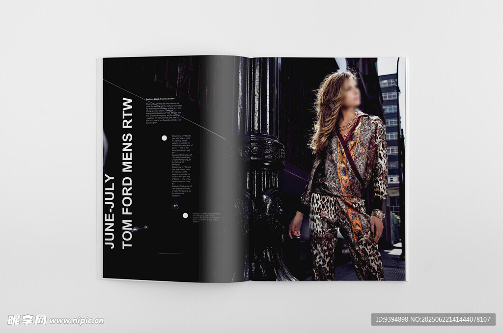 画册内页展示智能贴图素材样机