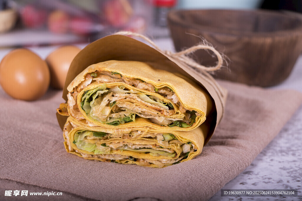 美味蔬菜鸡蛋煎饼