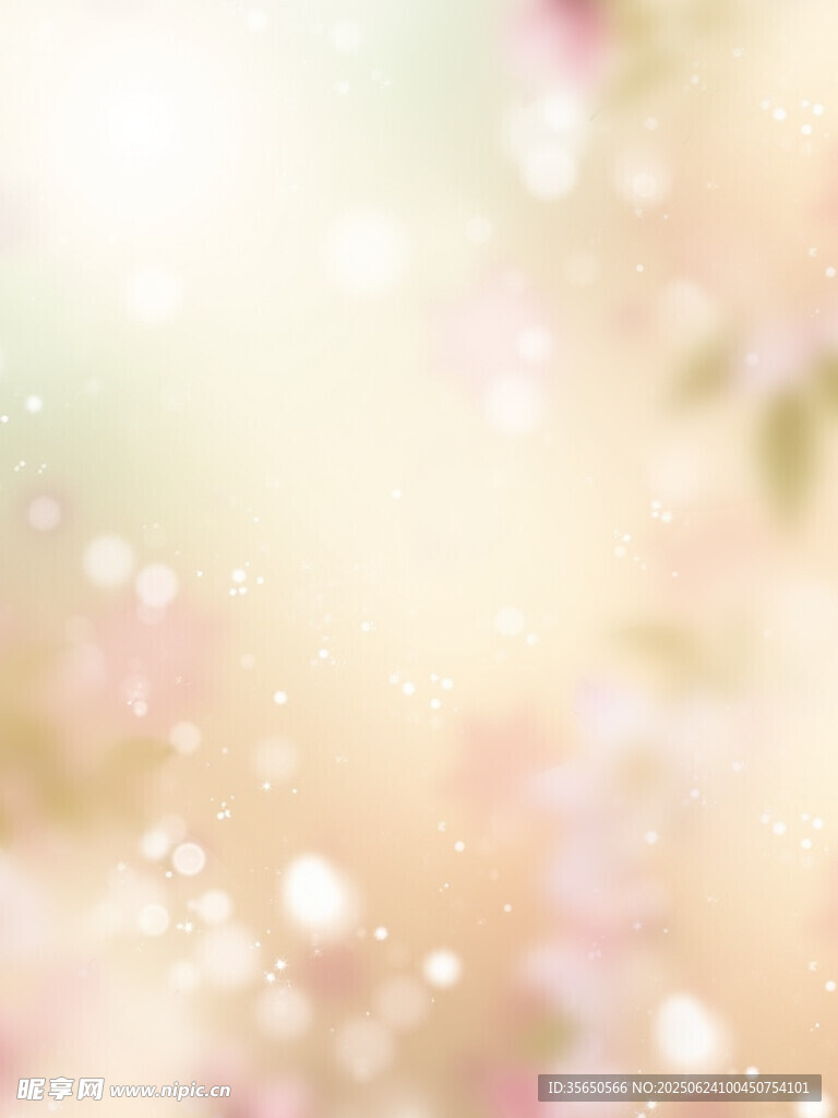 春天气息梦幻光斑背景图