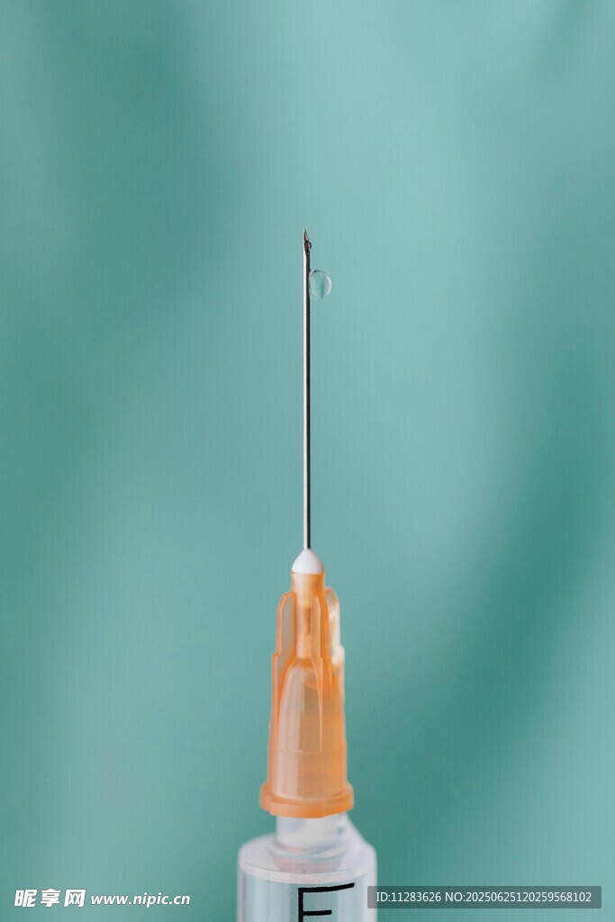 医用注射器特写