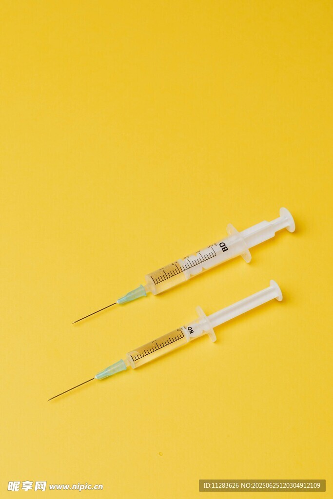 医用注射器特写