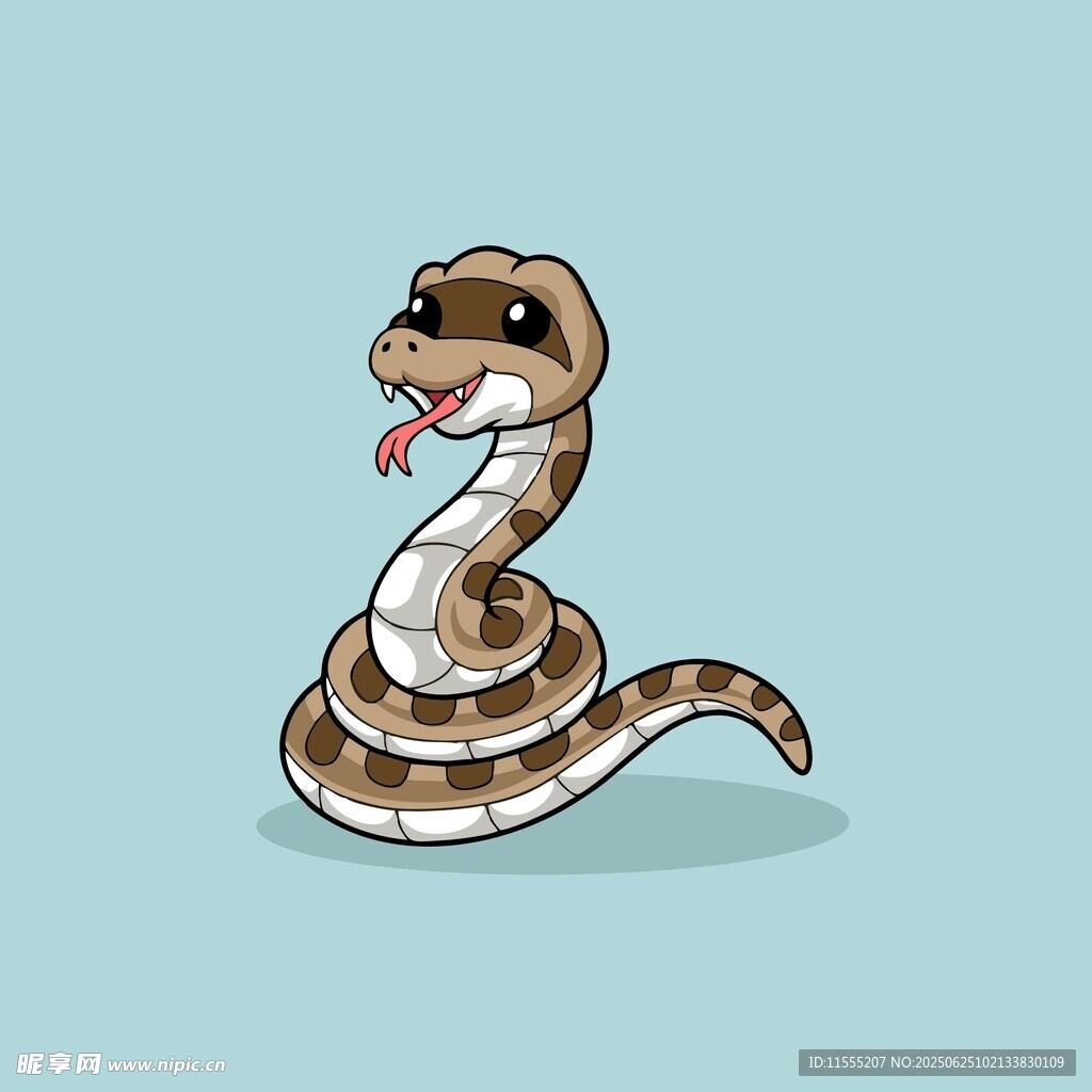 卡通眼镜蛇形象