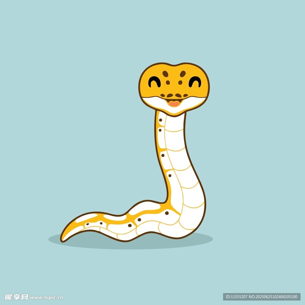 可爱卡通蛇形象