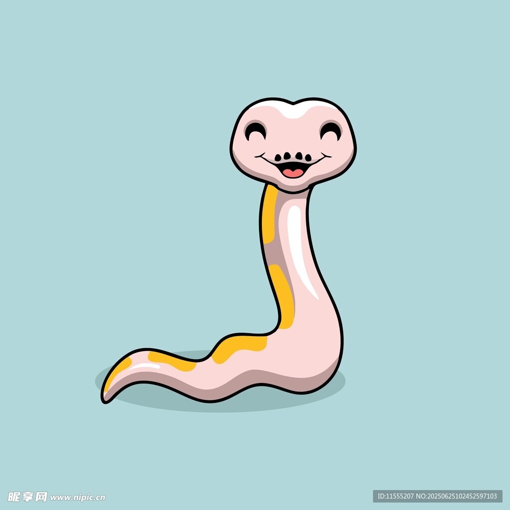 可爱卡通小蛇形象