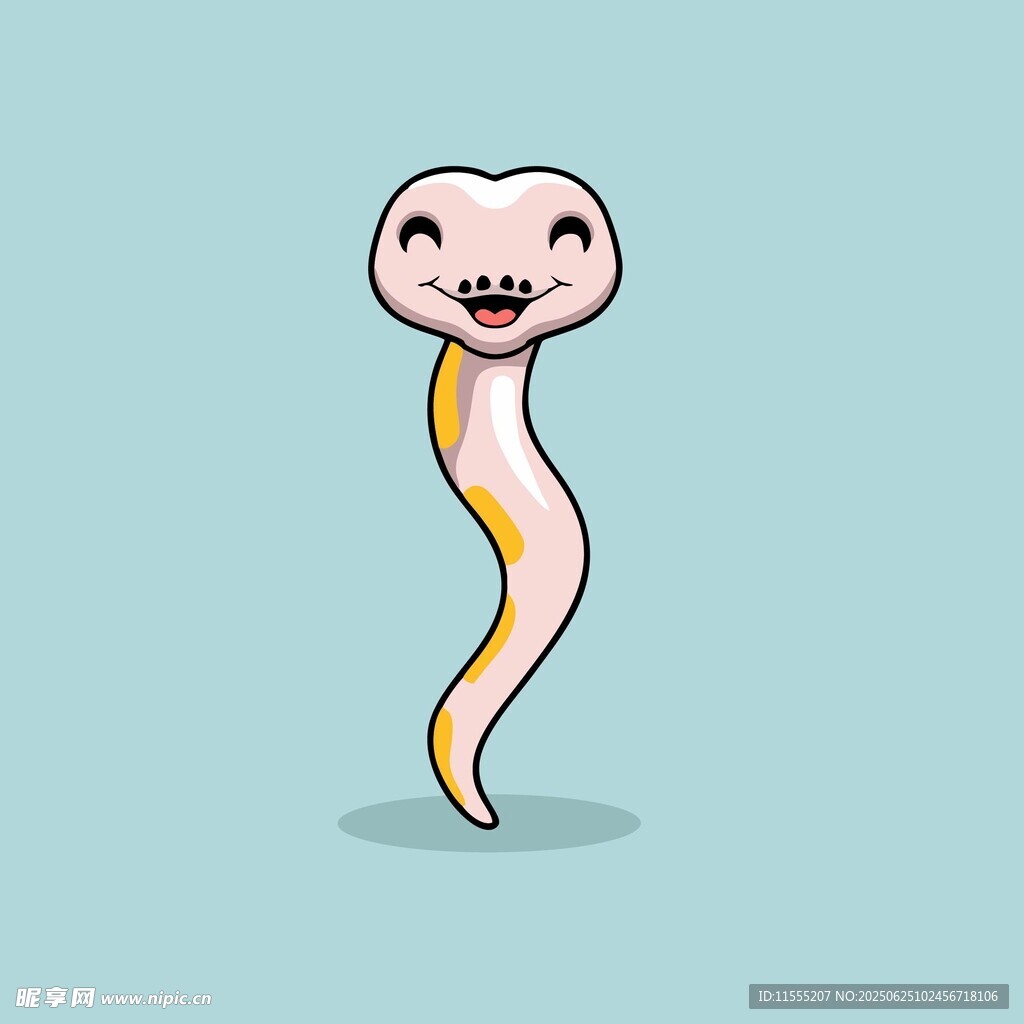 可爱卡通小蛇形象