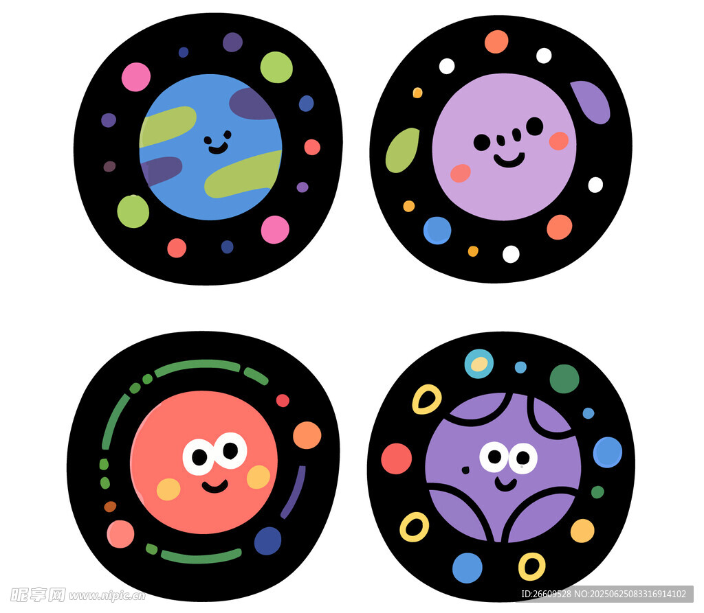 可爱卡通星球