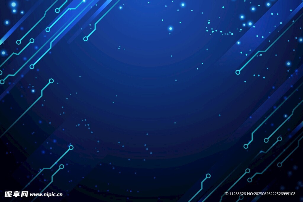 蓝色科技感线条星空背景