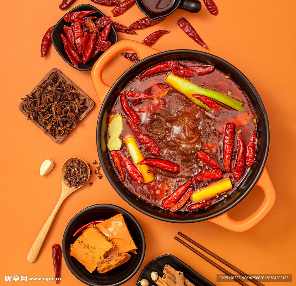 麻辣鲜香的美味火锅食材