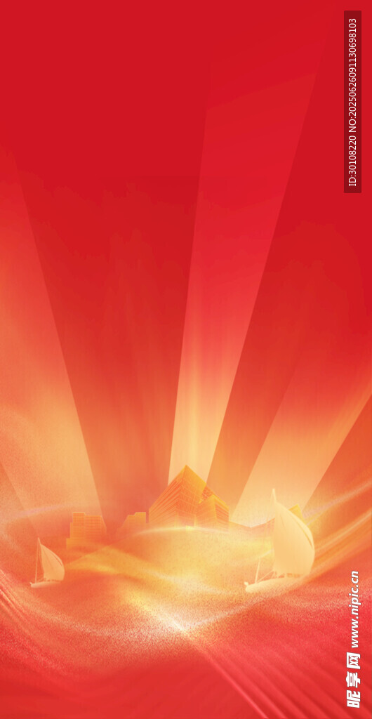 红色竖版背景