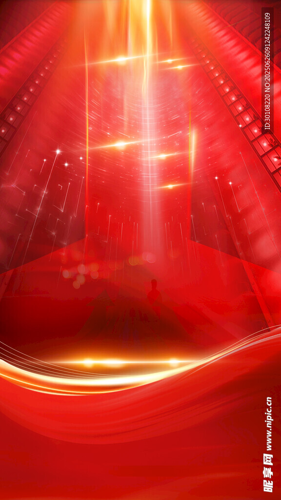 红色主背景