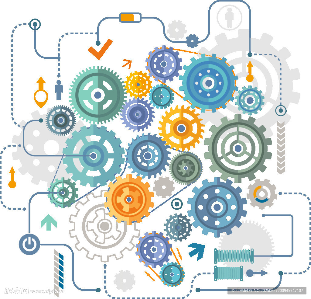 齿轮联动图展现机械运转