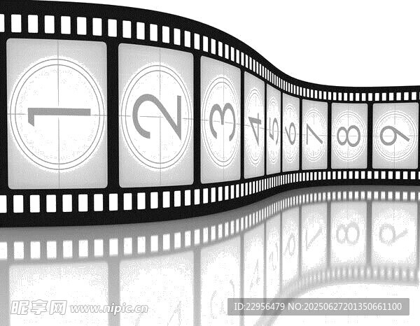 电影胶片上的数学符号