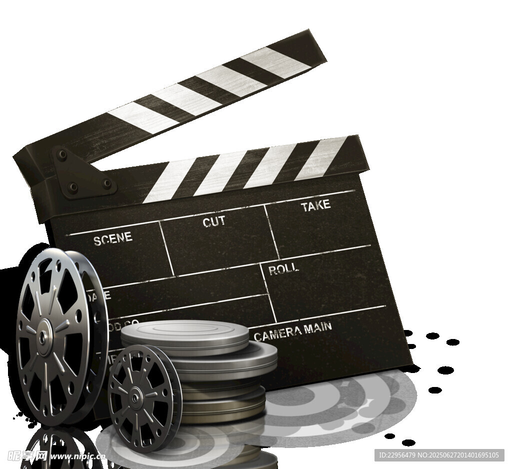 电影胶片与场记板元素