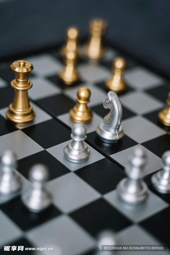 国际象棋棋子特写