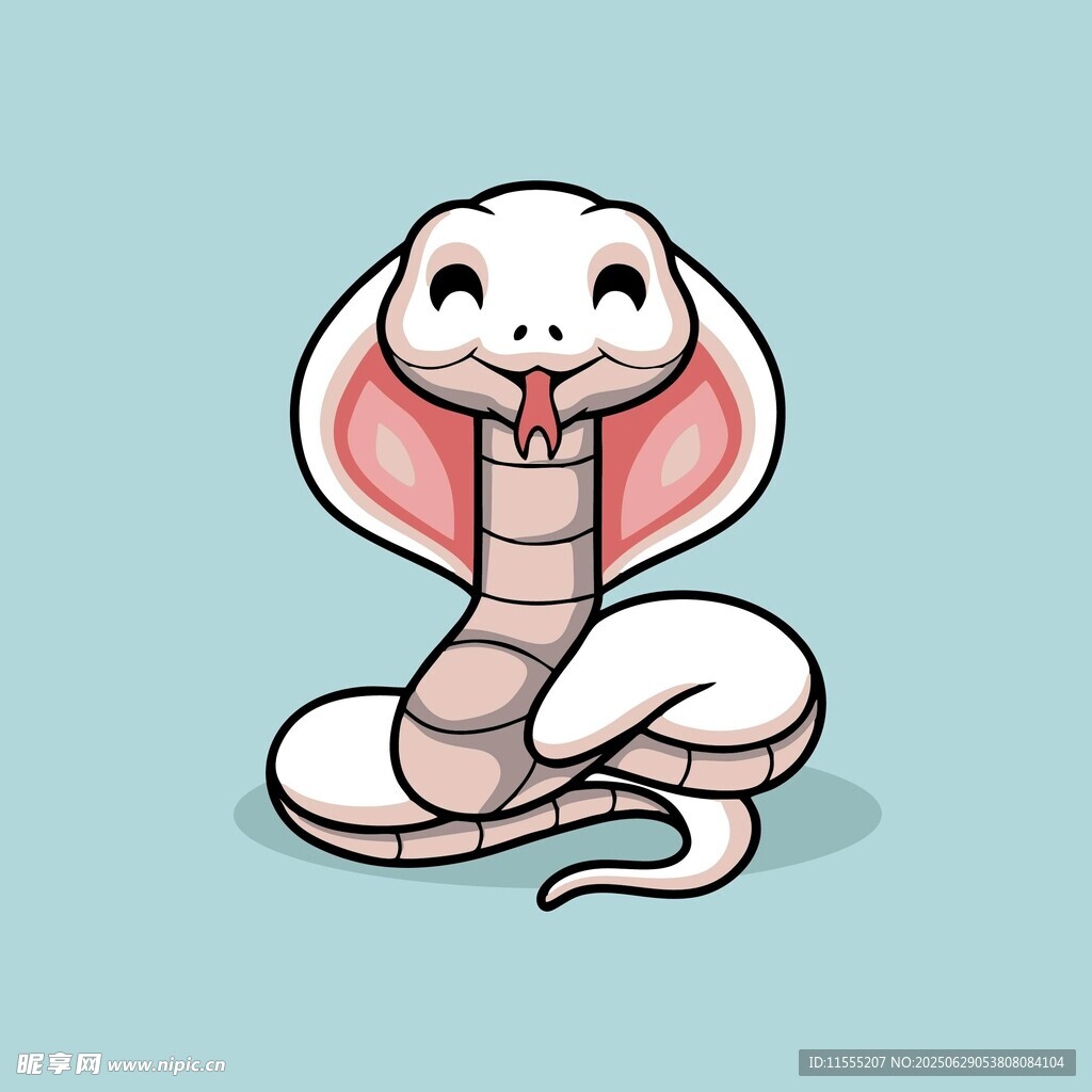 可爱卡通小蛇形象