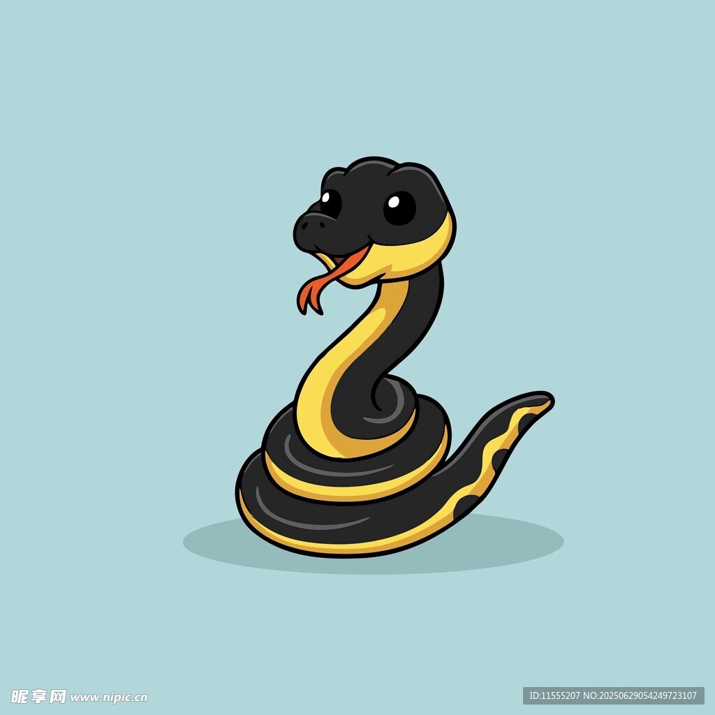 可爱卡通蛇形象