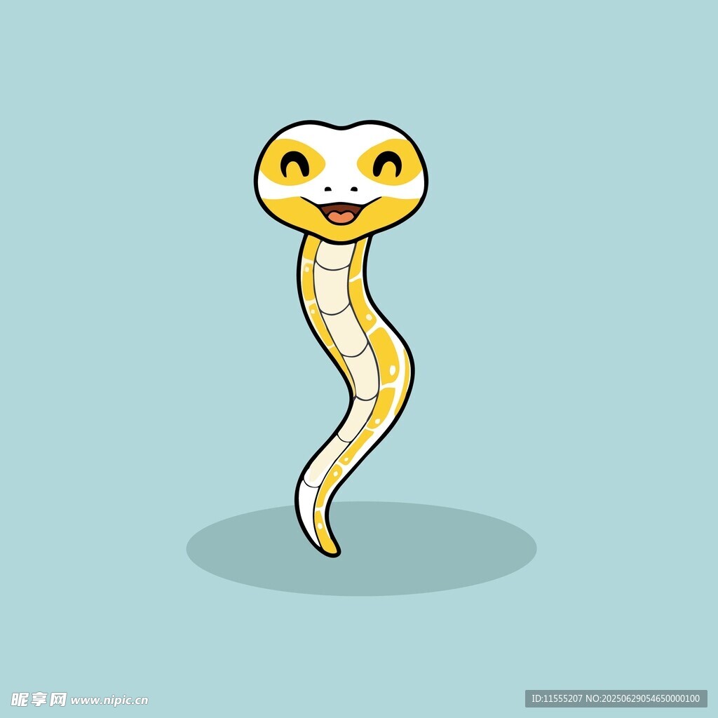 可爱卡通小蛇形象