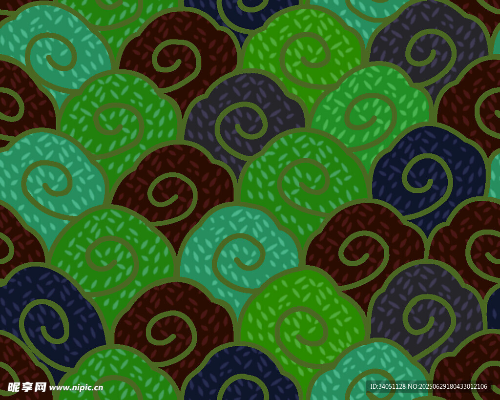 多彩螺旋图案纹理背景