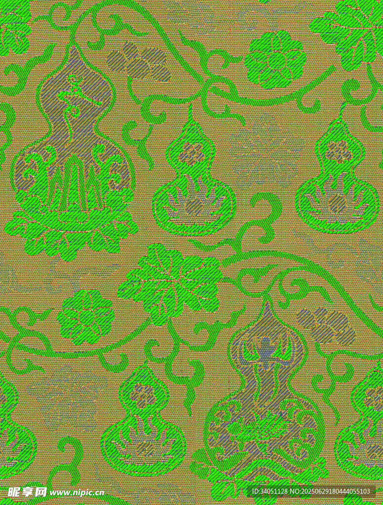 复古风植物藤蔓花纹图案