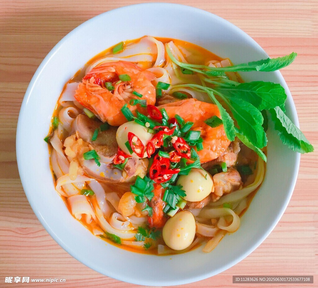 鲜虾美味汤面