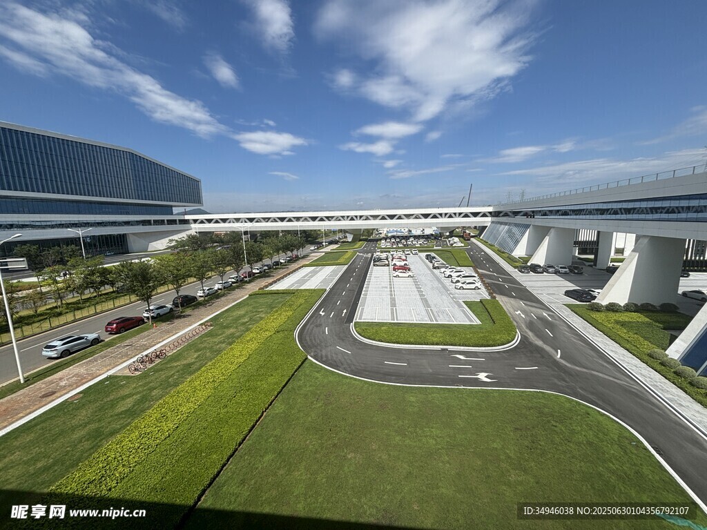 现代园区景观俯瞰