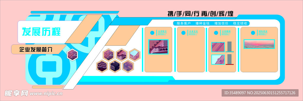 企业发展公司装饰文化墙