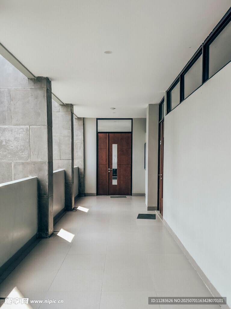空旷走廊室内空间场景