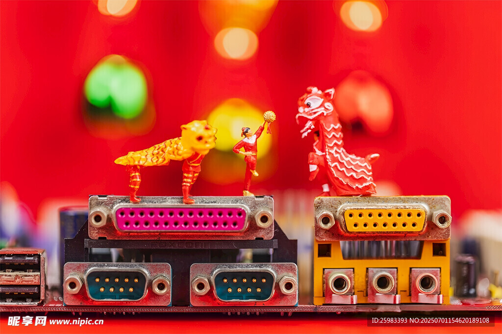 电子设备与吉祥装饰