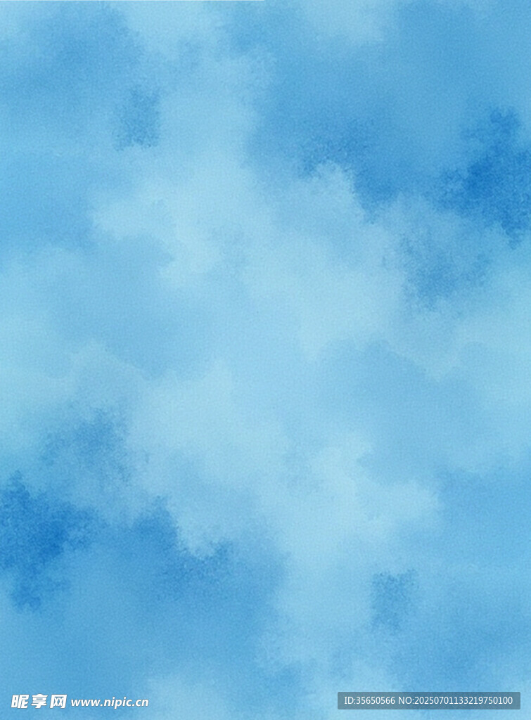 淡蓝色梦幻云朵背景图