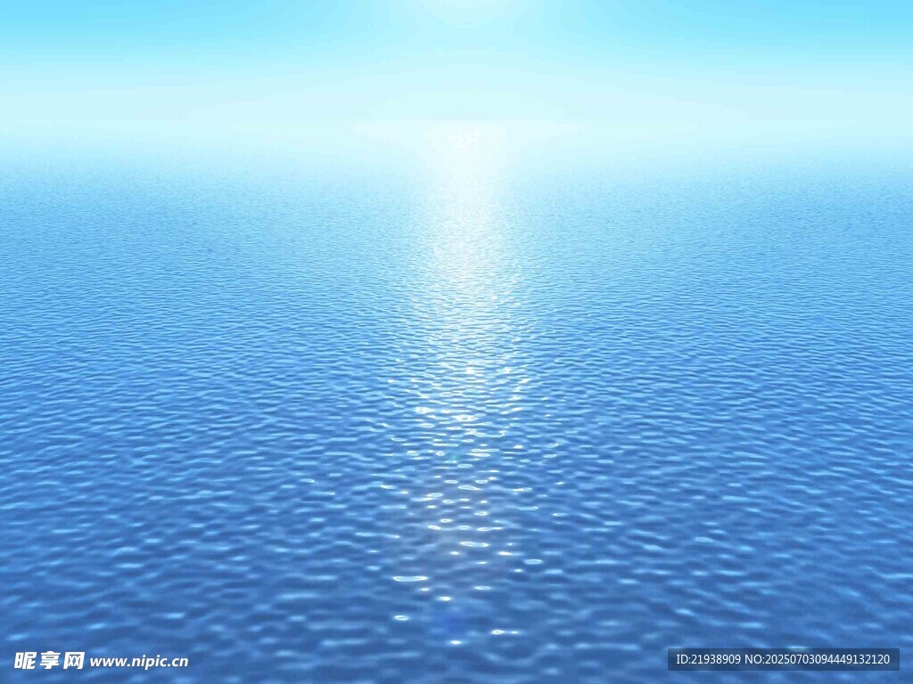 海面阳光闪耀的美丽景象