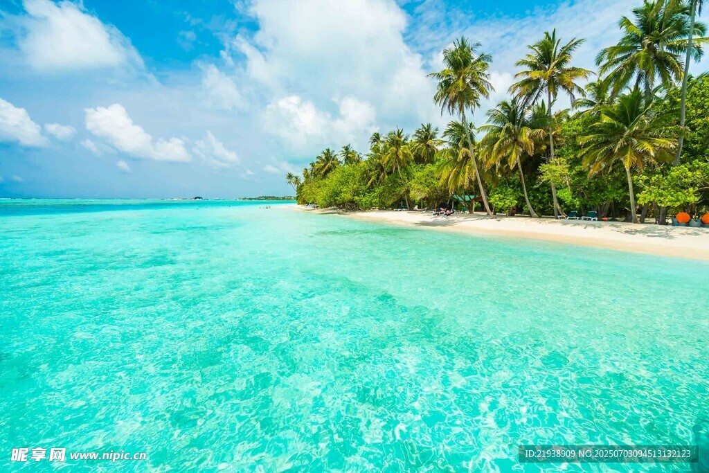 热带海岛美丽海景风光