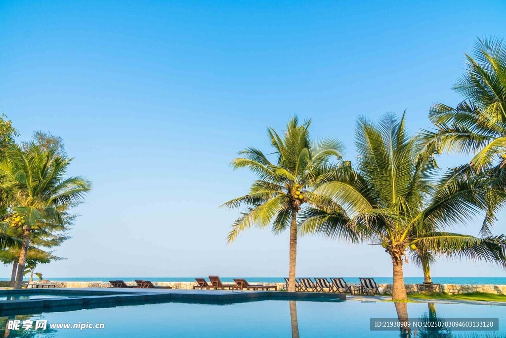 美丽热带海滩风光