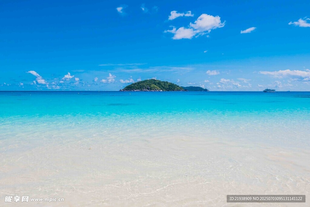 美丽海岛沙滩海景风光