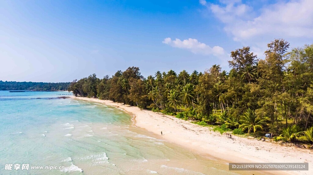 美丽海滨沙滩风光