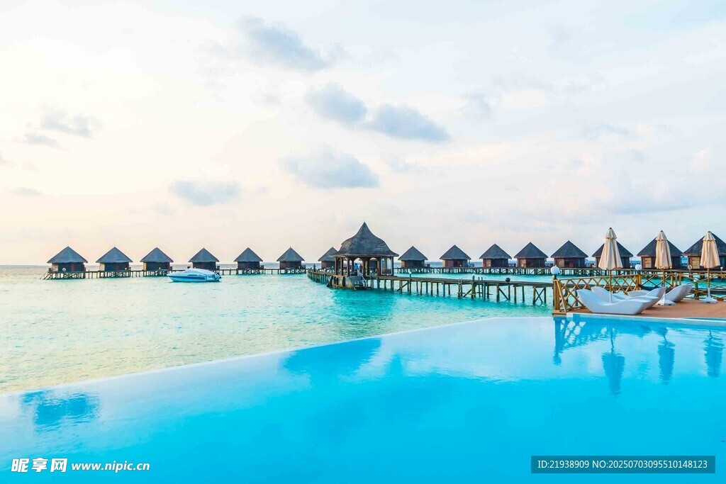 马尔代夫水上度假屋美景