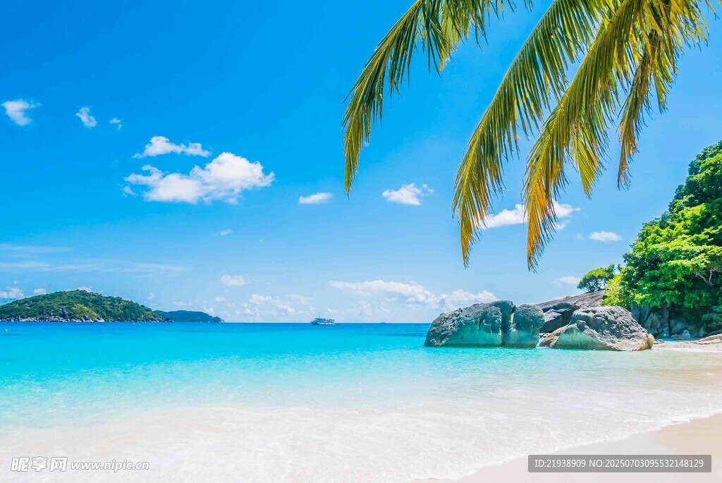 美丽热带海滩风光